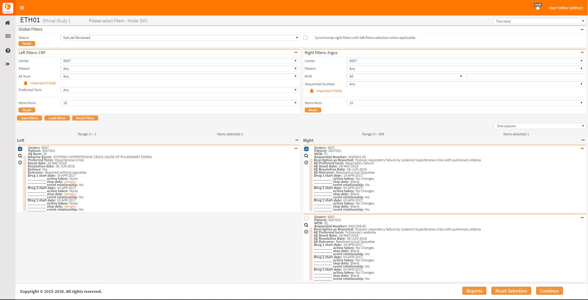 Find and Link related SAE Data records