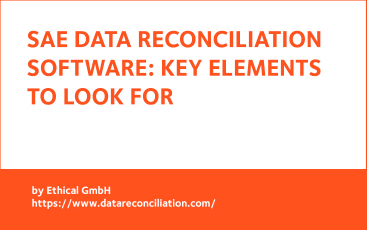 SAE Data Reconciliation Software